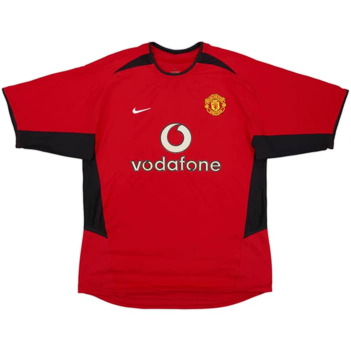 2002-04 Manchester United Home Shirt Ferdinand #6 - 8/10 - (M)