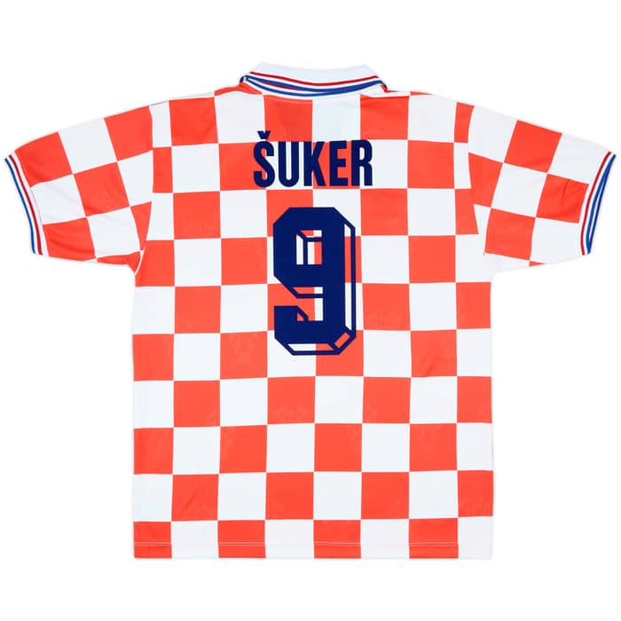 1992-95 Croatia Home Shirt Suker #9 - 8/10 - (XL)