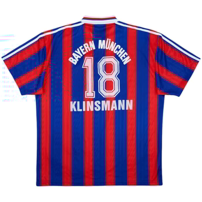1995-97 Bayern Munich Home Shirt Klinsmann #18 - 8/10 - (XL)