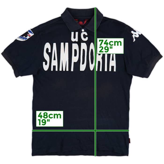 2008-09 Sampdoria Kappa Polo Shirt - 7/10 - (S)