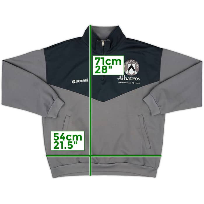 1995-96 Udinese Hummel 1/4 Zip Drill Top - 8/10 - (M)