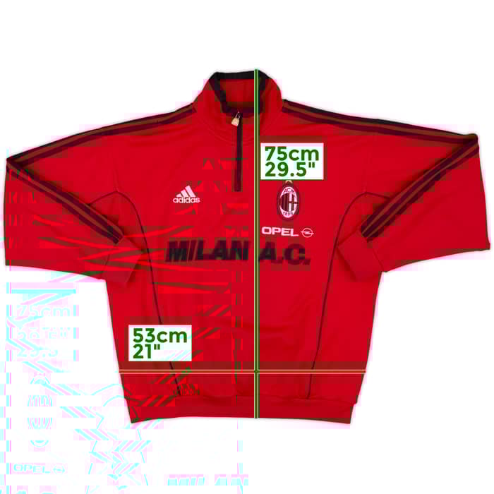 1999-00 AC Milan adidas 1/4 Zip Training Top - 4/10 - (L)