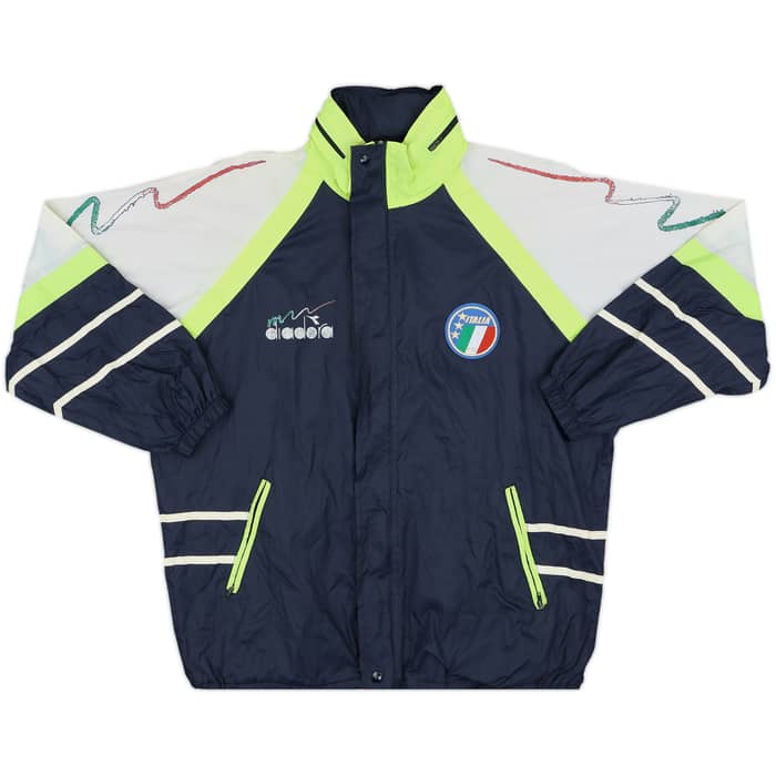 1990 Italy Diadora Hooded Rain Jacket - 8/10 - (S)