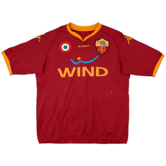 2007-08 Roma Home Shirt De Rossi #16 - 6/10 - (XL)