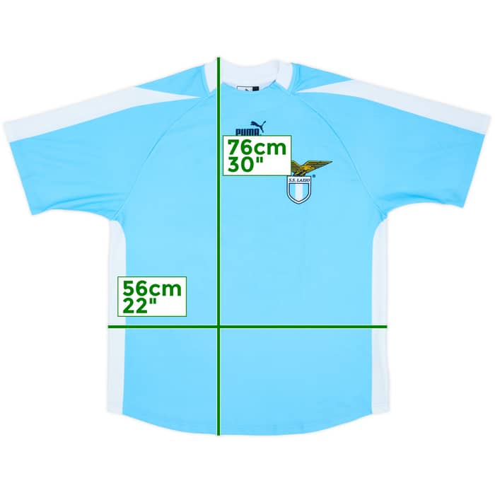 2003-04 Lazio Signed Home Shirt - 8/10 - (M)