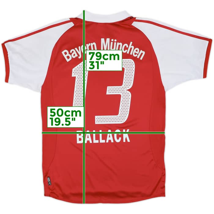 2004-05 Bayern Munich Home Shirt Ballack #13 - 9/10 - (S)