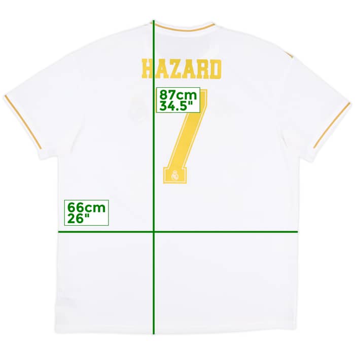 2019-20 Real Madrid Home Shirt Hazard #7 - 6/10 - (XXL)