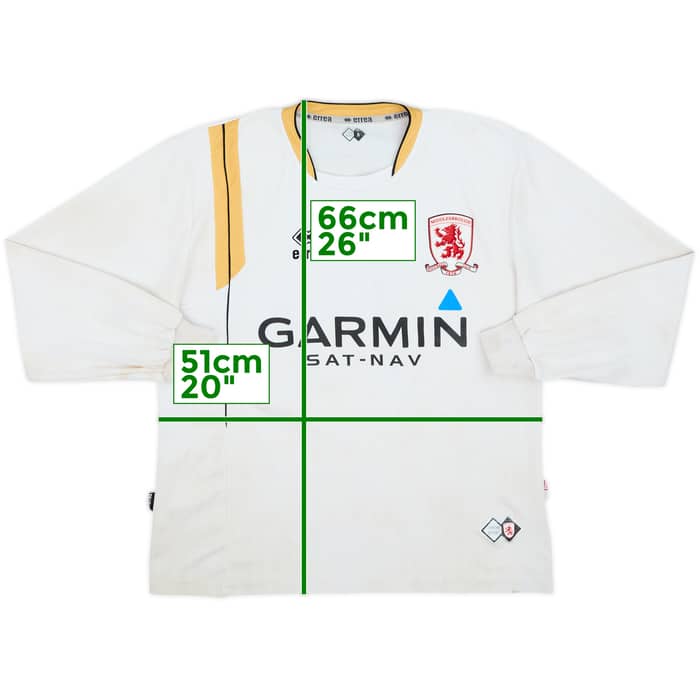 2007-08 Middlesbrough Away L/S Shirt #10 - 7/10 - (M)