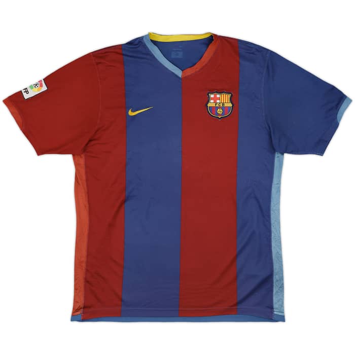 2006-07 Barcelona Home Shirt Ronaldinho #10 - 5/10 - (L)