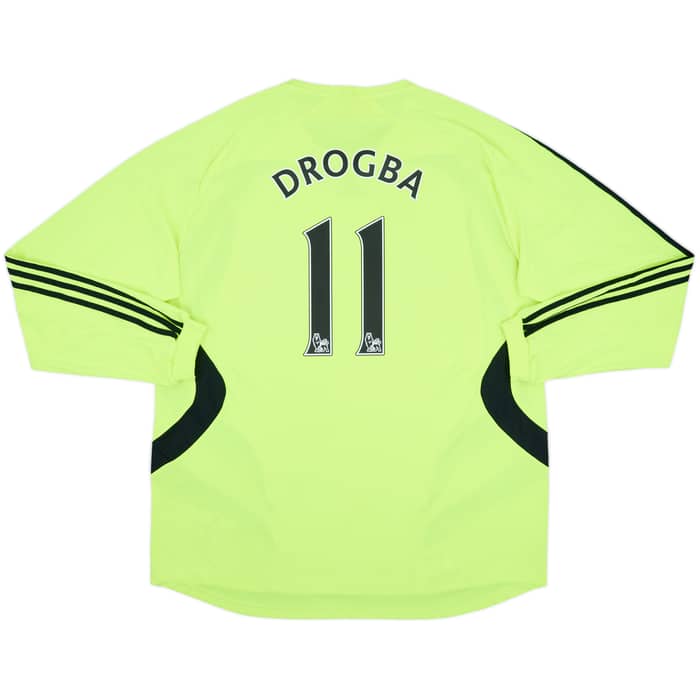 2007-08 Chelsea Away L/S Shirt Drogba #11 - 8/10 - (XXL)
