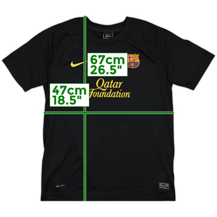 2011-12 Barcelona Basic Away Shirt - 10/10 - (XL.Boys)