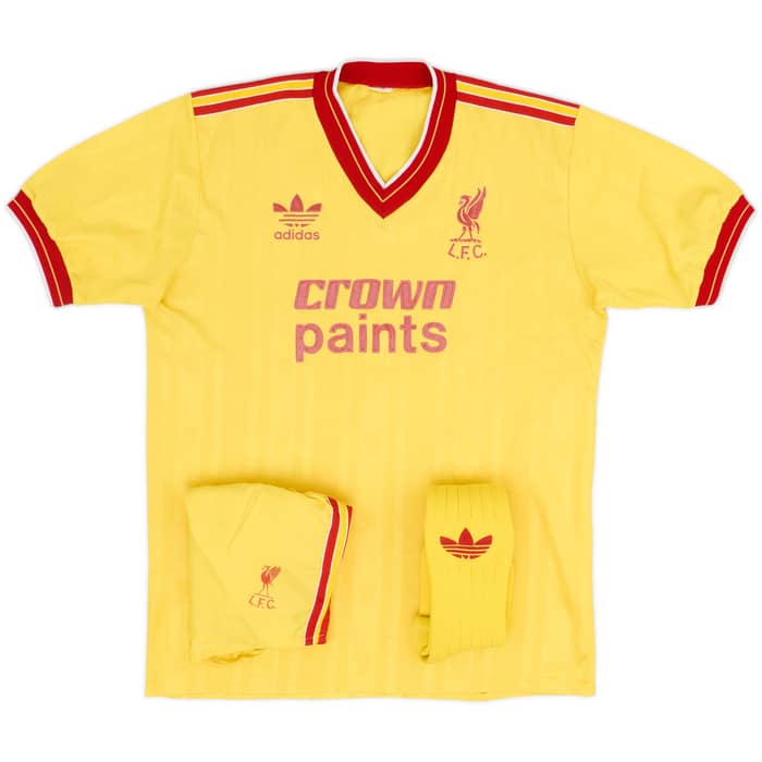 1985-87 Liverpool Third Full Kit - 7/10 - (M)
