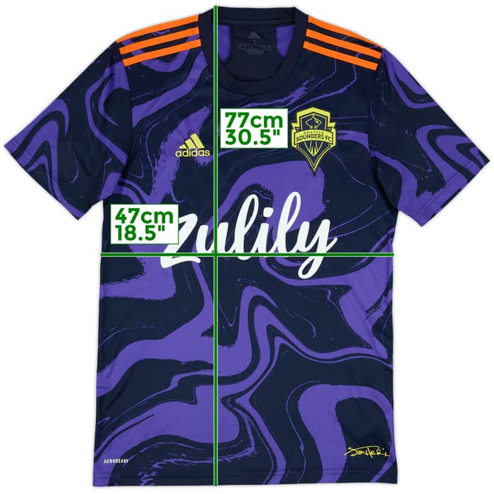 2021-23 Seattle Sounders Away Shirt - 9/10 - (S)