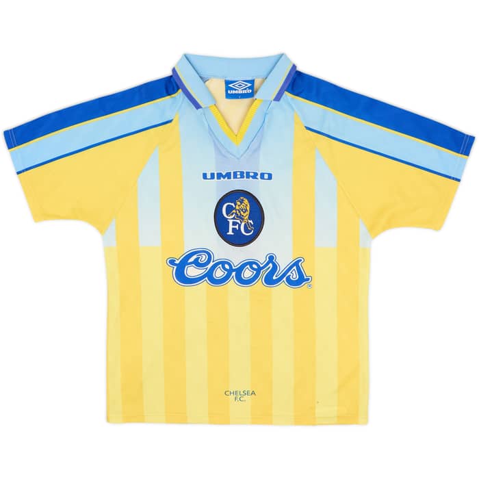 1996-97 Chelsea Away Shirt & Shorts - 8/10 - (Y)