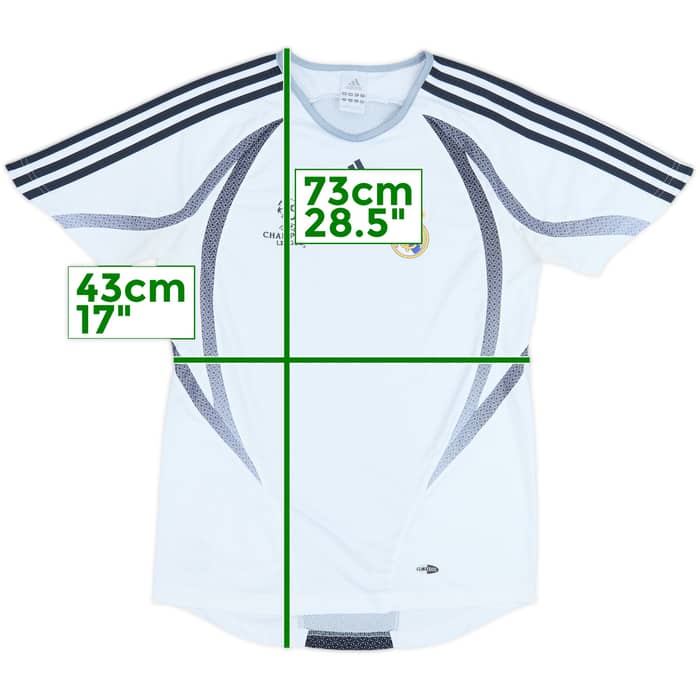 2006-07 Real Madrid CL adidas Training Shirt - 8/10 - (S/M)