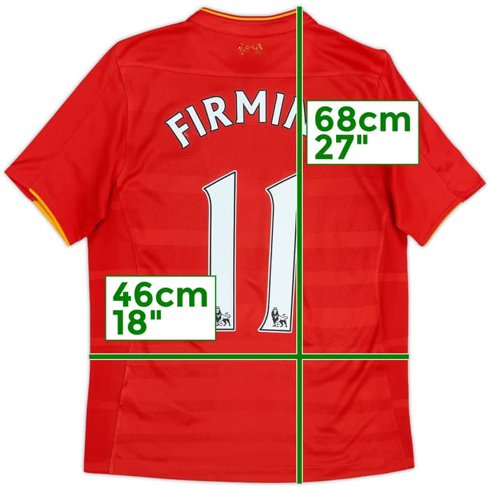 2016-17 Liverpool Home Shirt Firmino #11 - 7/10 - (15-16 Years)