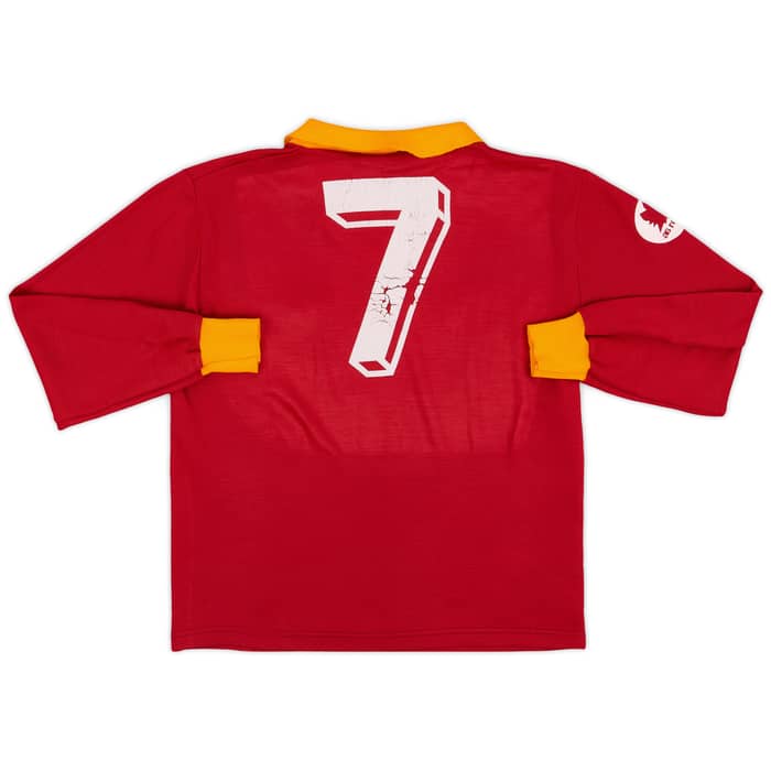1984-85 Roma Home L/S Shirt #7 - 4/10 - (S)