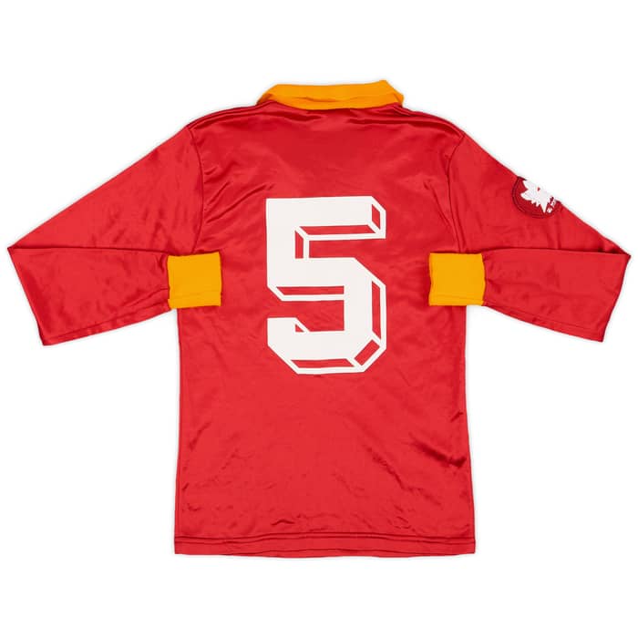 1984-85 Roma Match Issue Home L/S Shirt #5