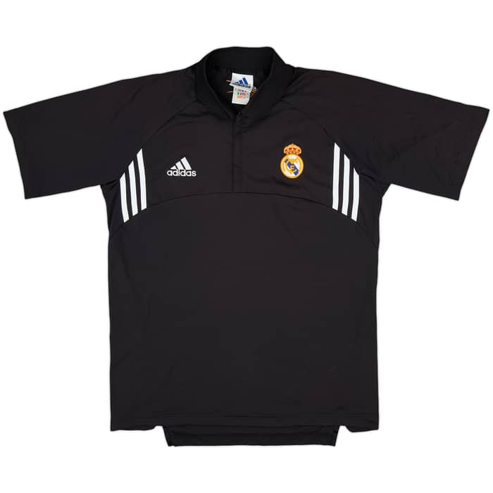 2002-03 Real Madrid Centenary adidas 1/4 Zip Polo Shirt - 8/10 - (M)