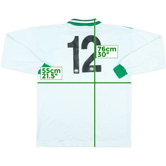 2000-02 North Ferriby United Match Issue Home L/S Shirt #12
