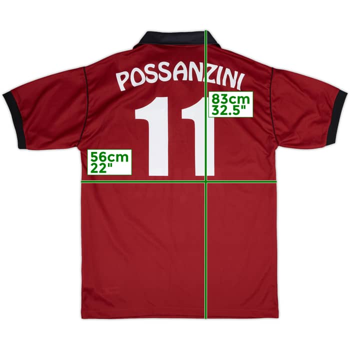 1998-99 Reggina Home Shirt Possanzini #11 - 7/10 - (XL)