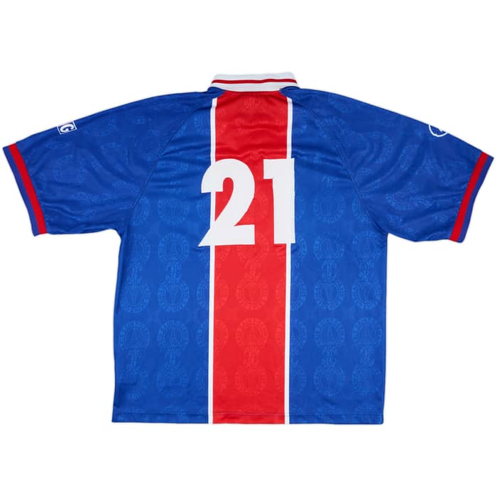 1996-97 Paris Saint-Germain Home Shirt #21 - 7/10 - (XXL)
