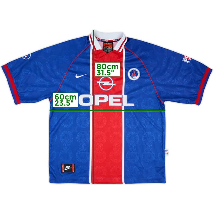 1996-97 Paris Saint-Germain Home Shirt #21 - 7/10 - (XXL)