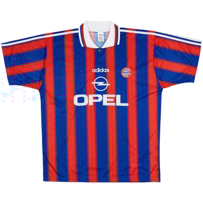 1995-97 Bayern Munich Signed Home Shirt Munch #3 - 8/10 - (XL)