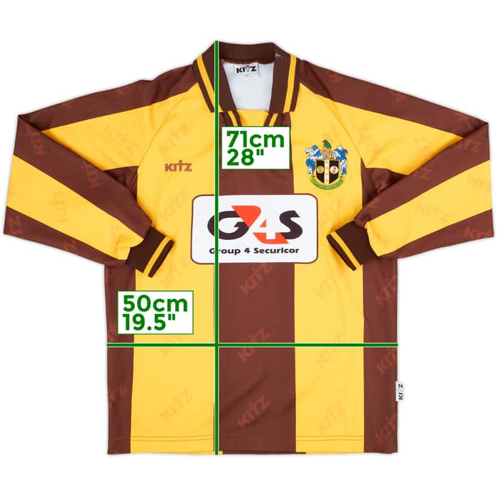 2005-07 Sutton United Home L/S Shirt - 7/10 - (M)