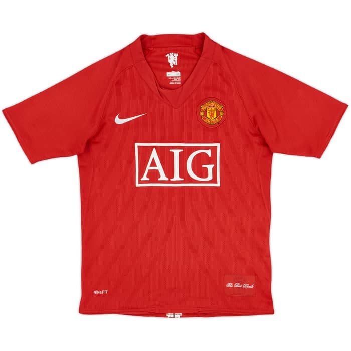 2007-09 Manchester United Home Shirt Rooney #10 - 4/10 - (M.Boys)