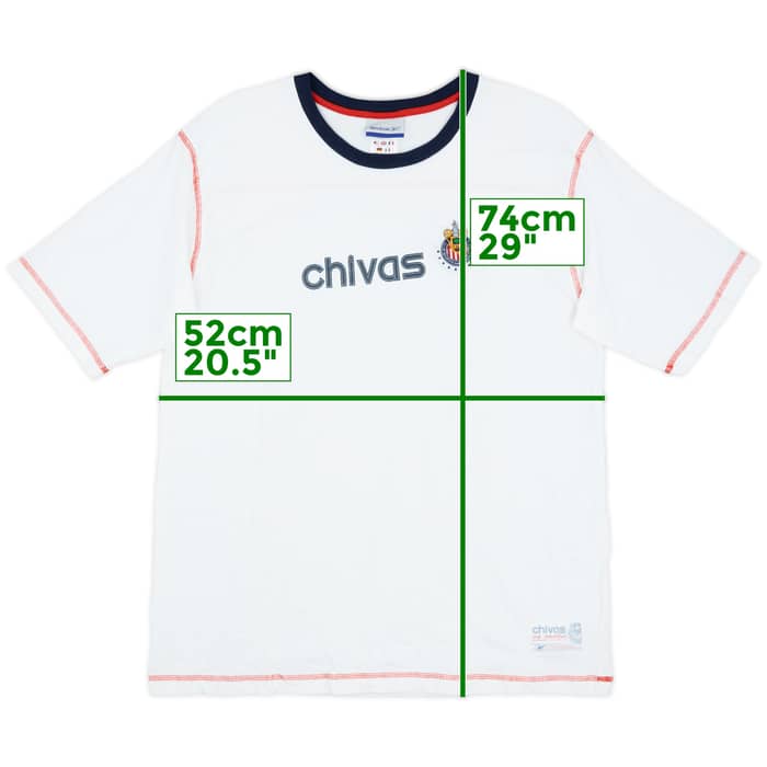 2004-05 Chivas Guadalajara Reebok Training/Leisure Tee - 9/10 - (XL)