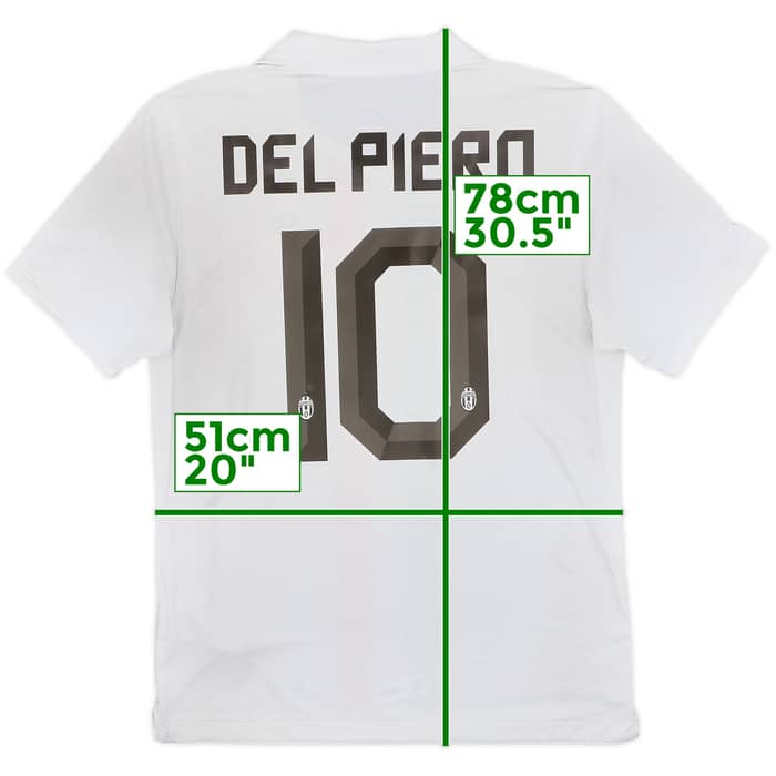 2010-12 Juventus Away Shirt Del Piero #10 - 6/10 - (M)