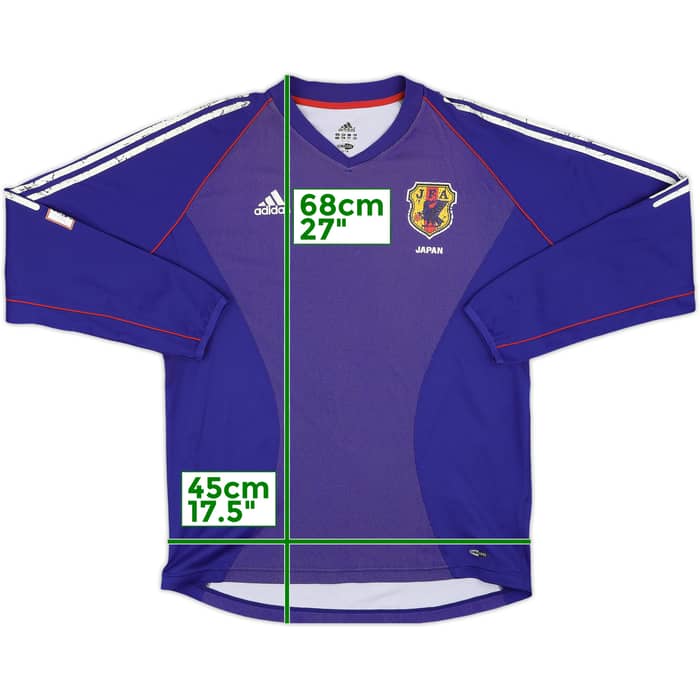 2002-04 Japan Player Issue Home L/S Shirt - 5/10 - (XL)