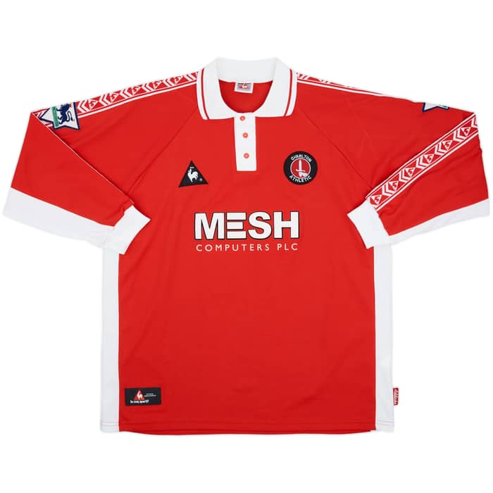 1998-99 Charlton Home L/S Shirt Mendonca #10 - 8/10 - (XL)