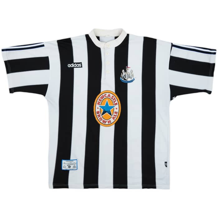 1995-97 Newcastle Home Shirt Ferdinand #9 - 5/10 - (L)