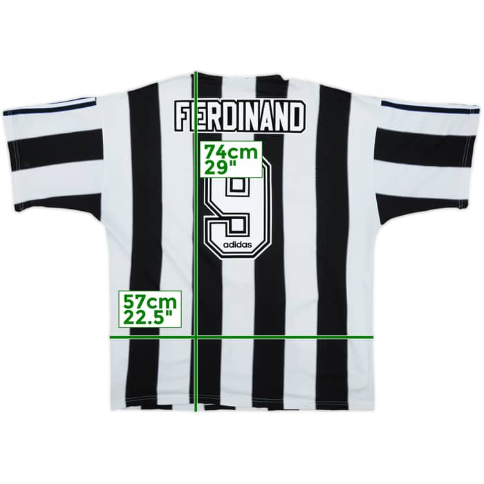 1995-97 Newcastle Home Shirt Ferdinand #9 - 5/10 - (L)