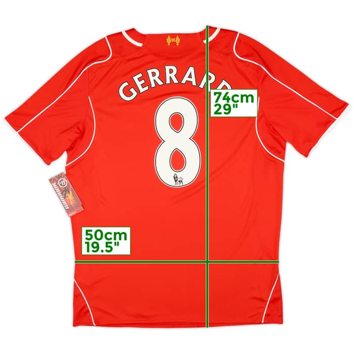 2014-15 Liverpool Home Shirt Gerrard #8 (L)