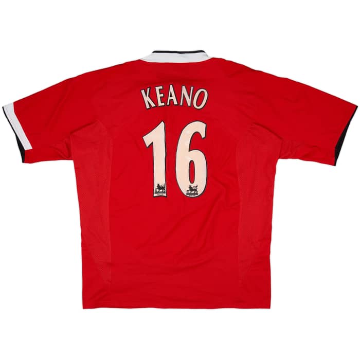 2004-06 Manchester United Home Shirt Keano #16 - 7/10 - (XL)