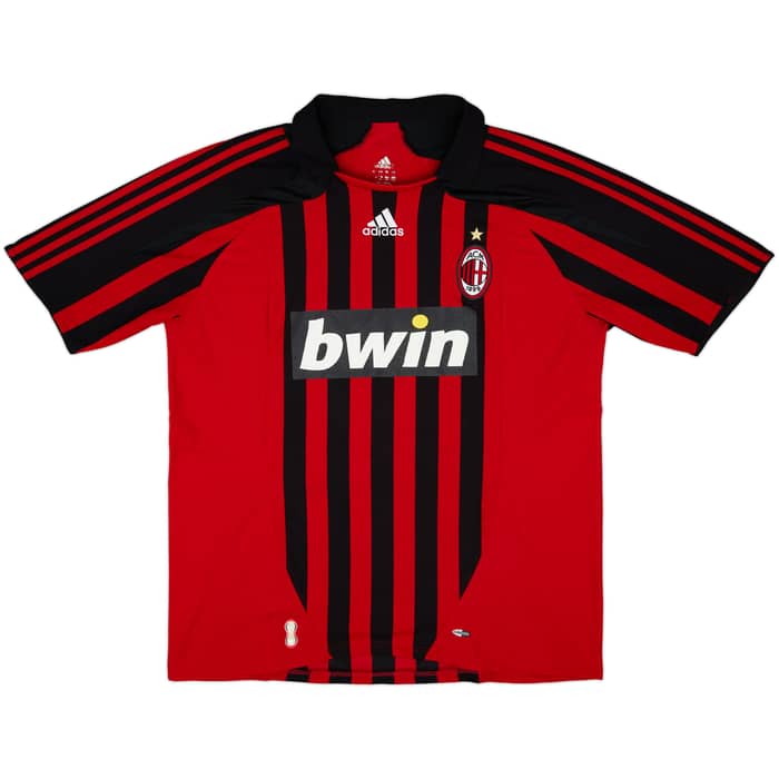 2007-08 AC Milan Home Shirt Gattuso #8 - 5/10 - (XL)