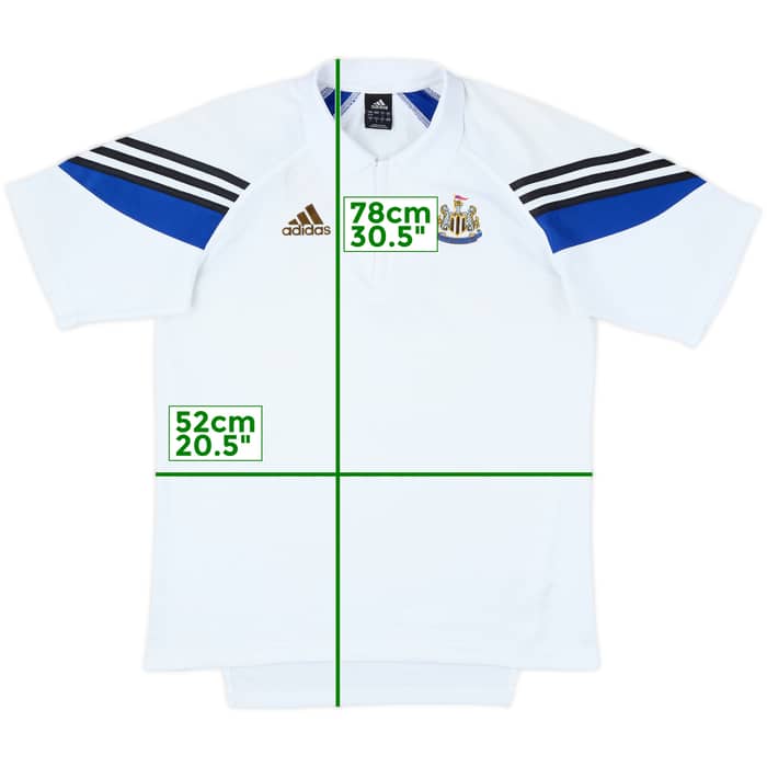 2003-04 Newcastle adidas 1/4 Zip Polo Shirt - 6/10 - (M)