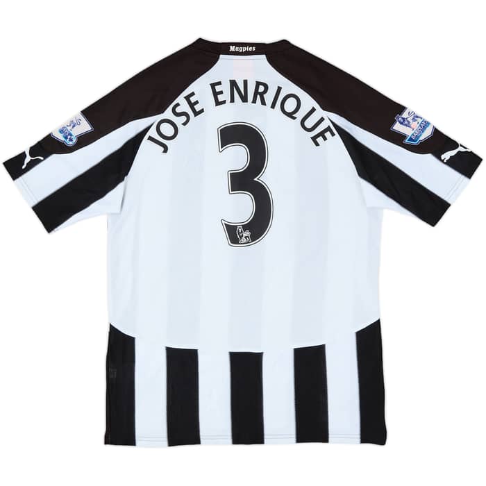 2010-11 Newcastle Home Shirt Jose Enrique #3 - 7/10 - (M)