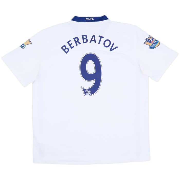 2008-10 Manchester United Away Shirt Berbatov #9 - 8/10 - (XL)