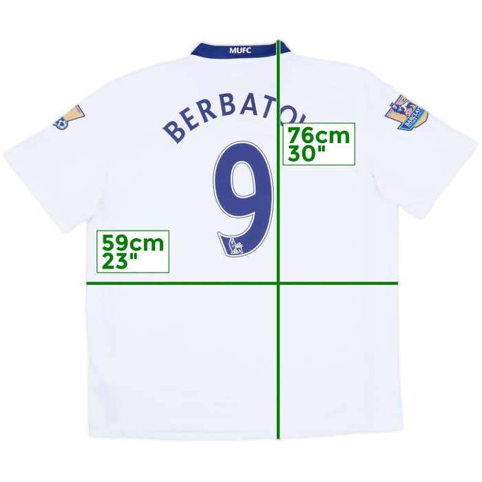 2008-10 Manchester United Away Shirt Berbatov #9 - 8/10 - (XL)