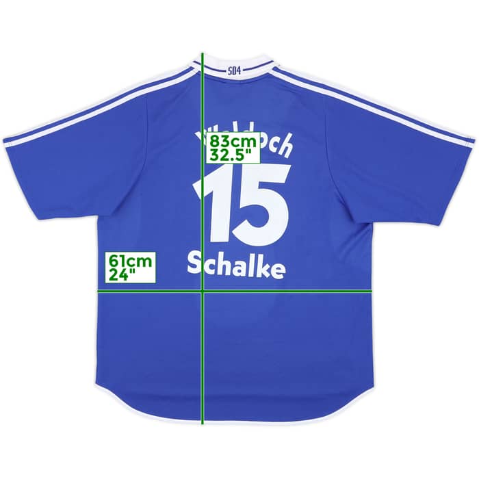 2000-01 Schalke Home Shirt Waldoch #15 - 7/10 - (XXL)