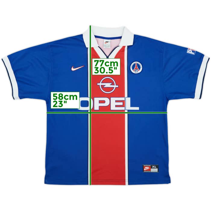 1997-98 Paris Saint-Germain Home Shirt #9 - 6/10 - (XL)