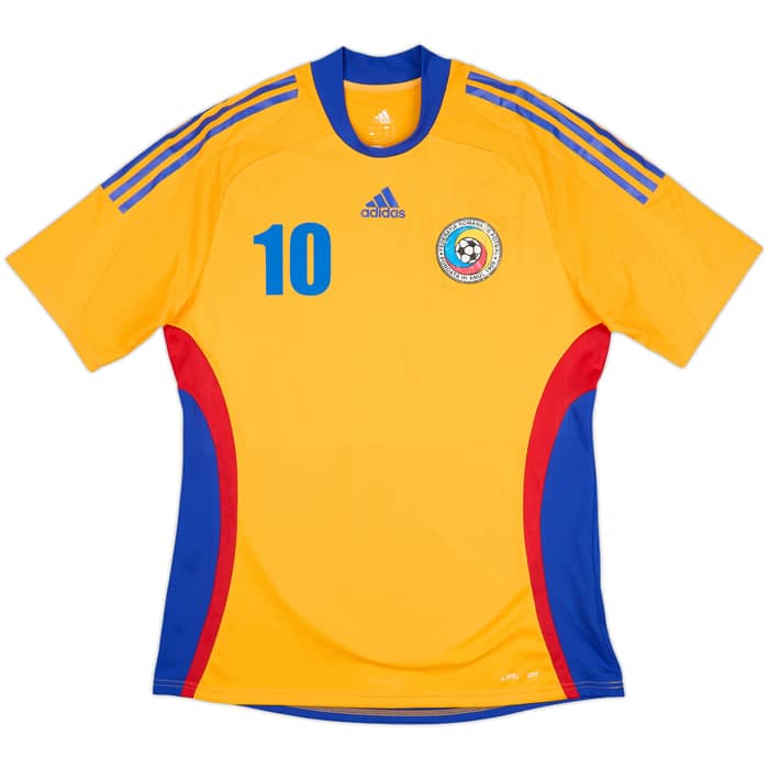 2008-09 Romania Player Issue Home Shirt Florin Costea #10 - 5/10 - (L)