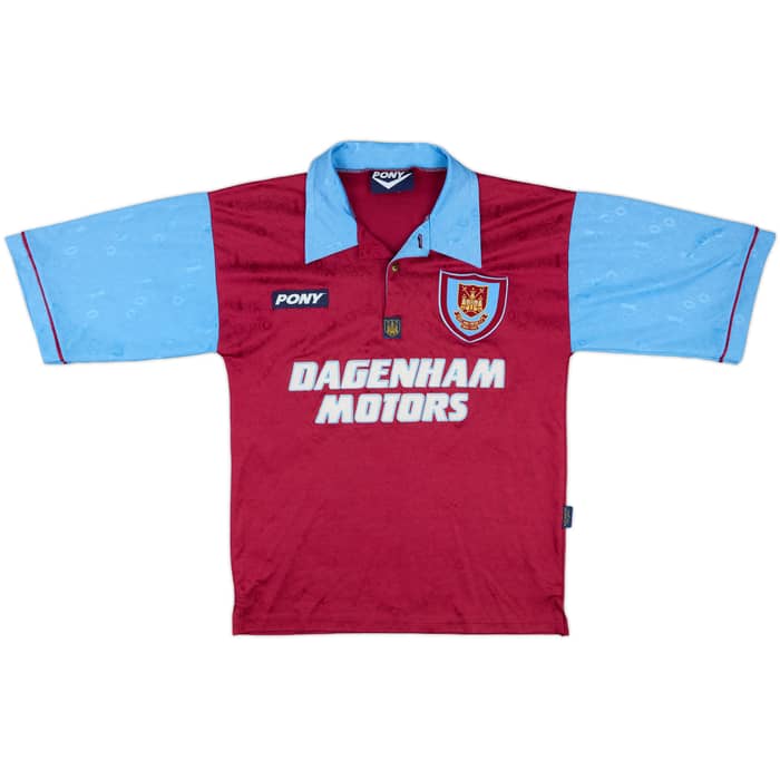 1995-97 West Ham Centenary Home Shirt #8 - 7/10 - (S)