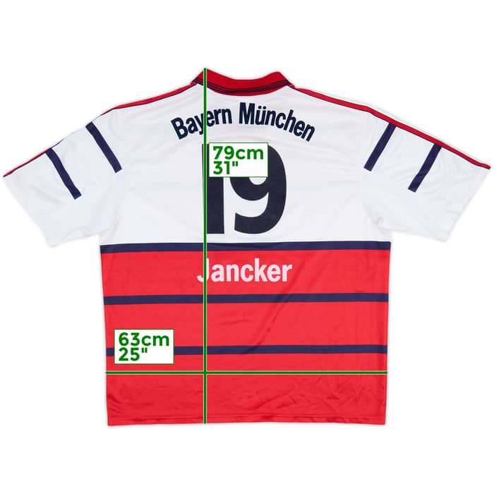 1998-00 Bayern Munich Away Shirt Jancker #19 - 7/10 - (XXL)
