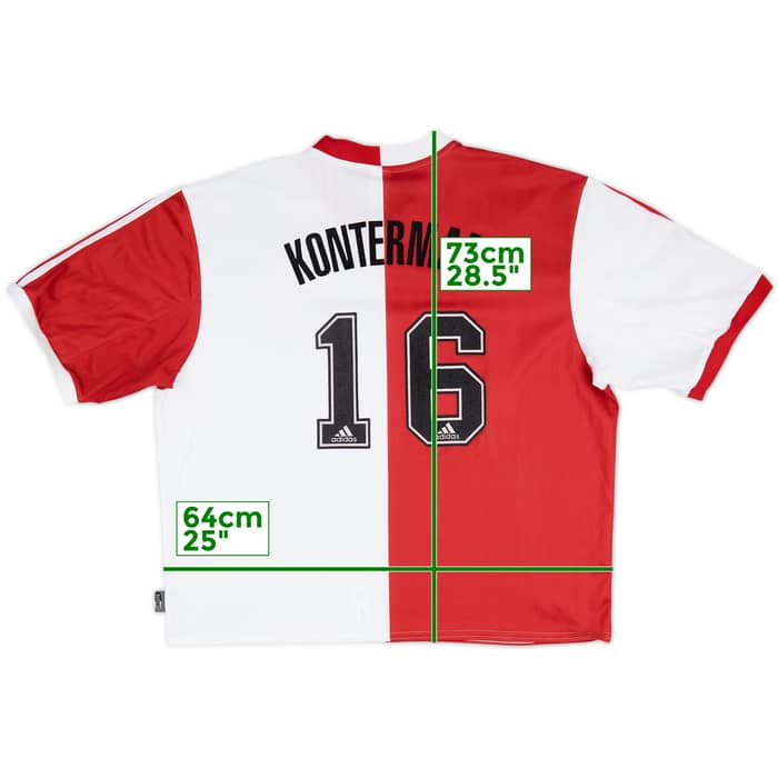 1999-00 Feyenoord Home Shirt Konterman #16 - 7/10 - (XXL)
