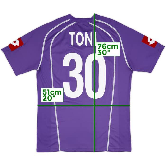 2005-07 Fiorentina Home Shirt Toni #30 - 7/10 - (XL)